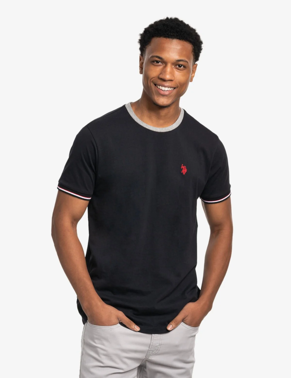 Футболка US Polo Assn з логотипом 1159854520 (Чорний XL)