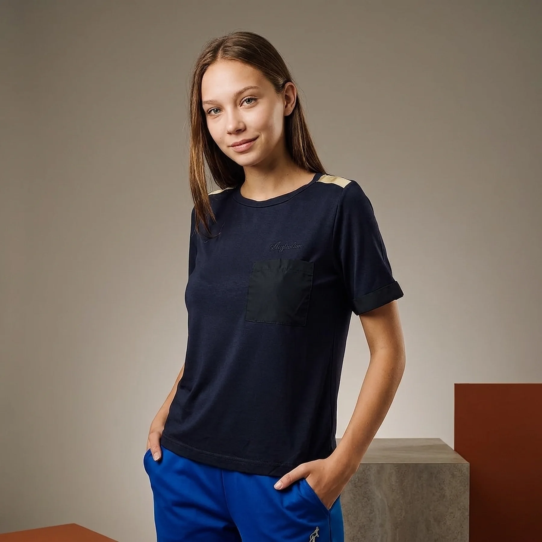 Футболка жіноча Australian Gold Tape Jersey V Tee Black (LSDTS0028-200)