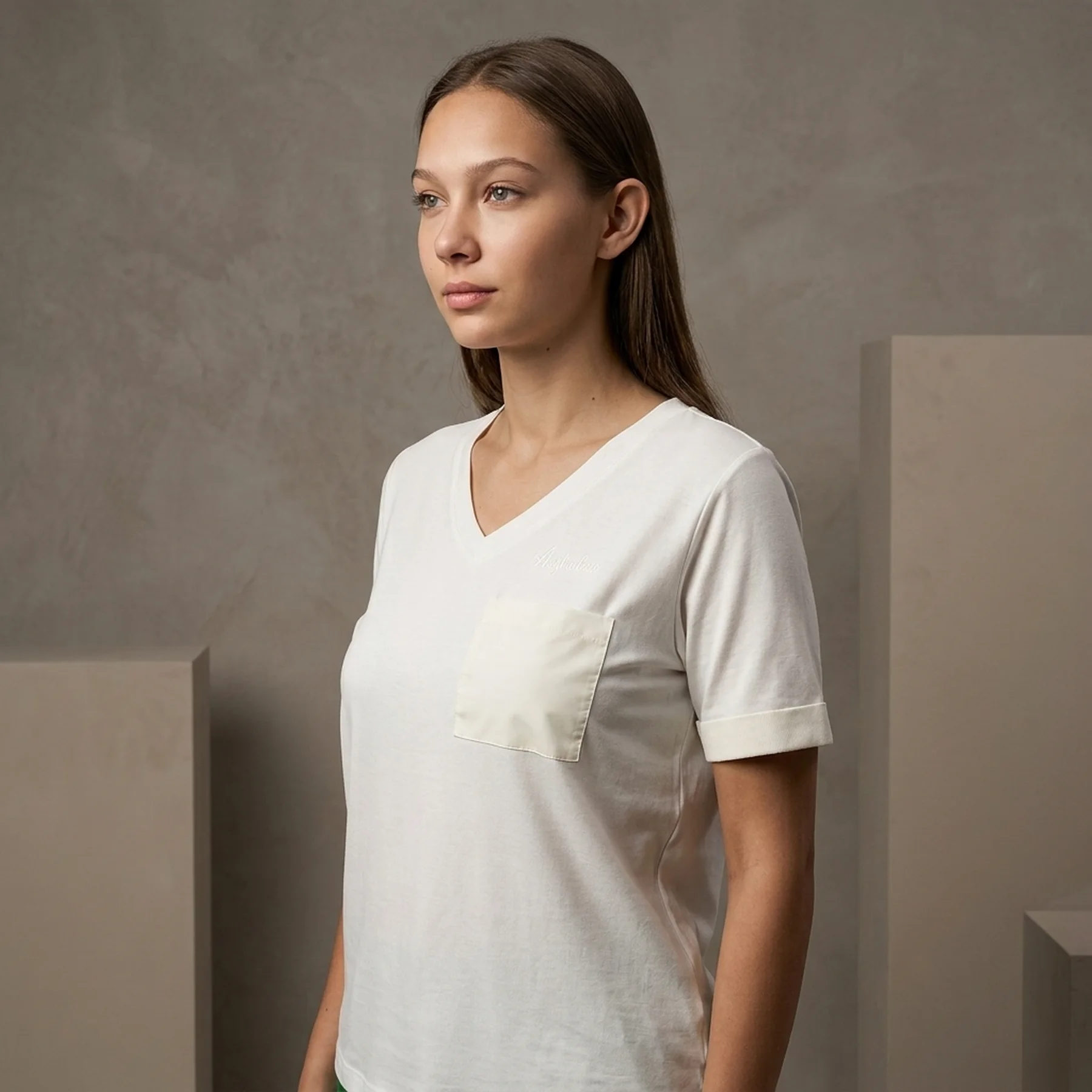 Футболка жіноча Australian Gold Tape Jersey V Tee White (LSDTS0028-3001)