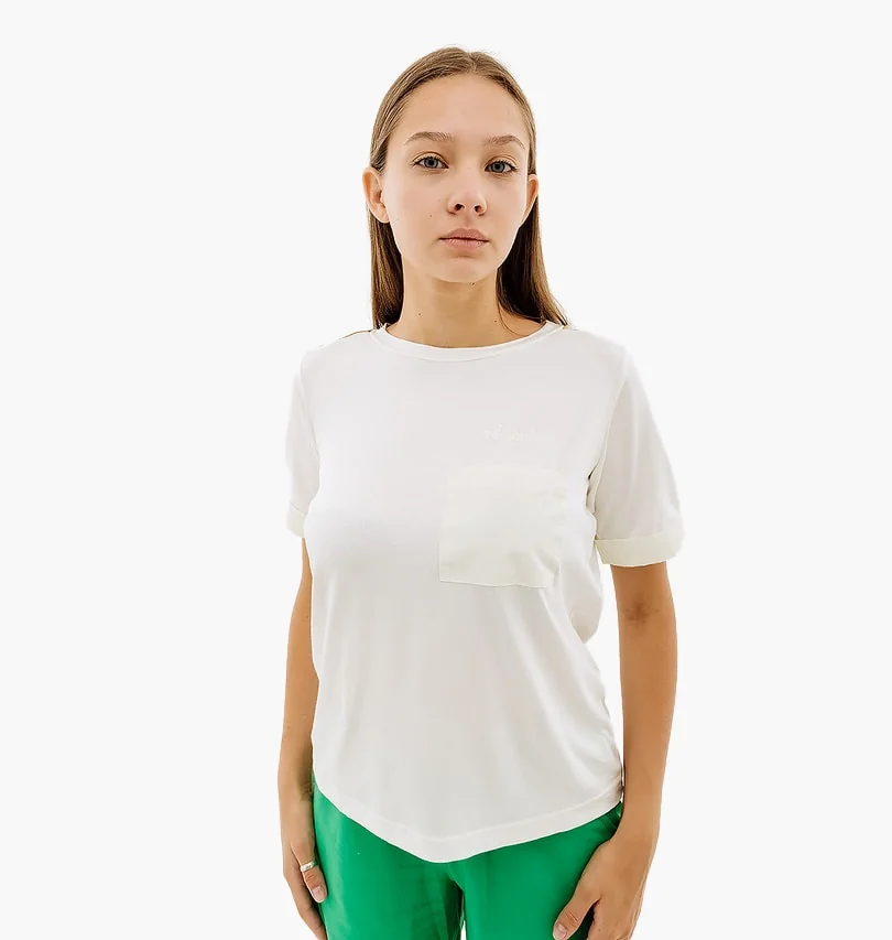 Футболка жіноча Australian Gold Tape Jersey V Tee White (LSDTS0028-3001)