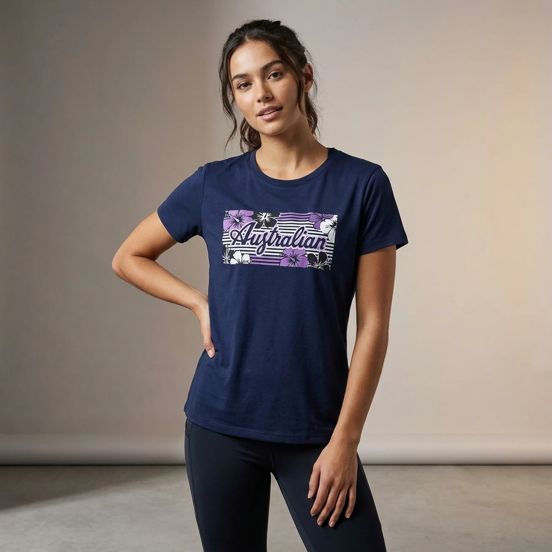 Футболка жіноча Australian Logo Flowers Tee Jersey (LSDTS0027-200)