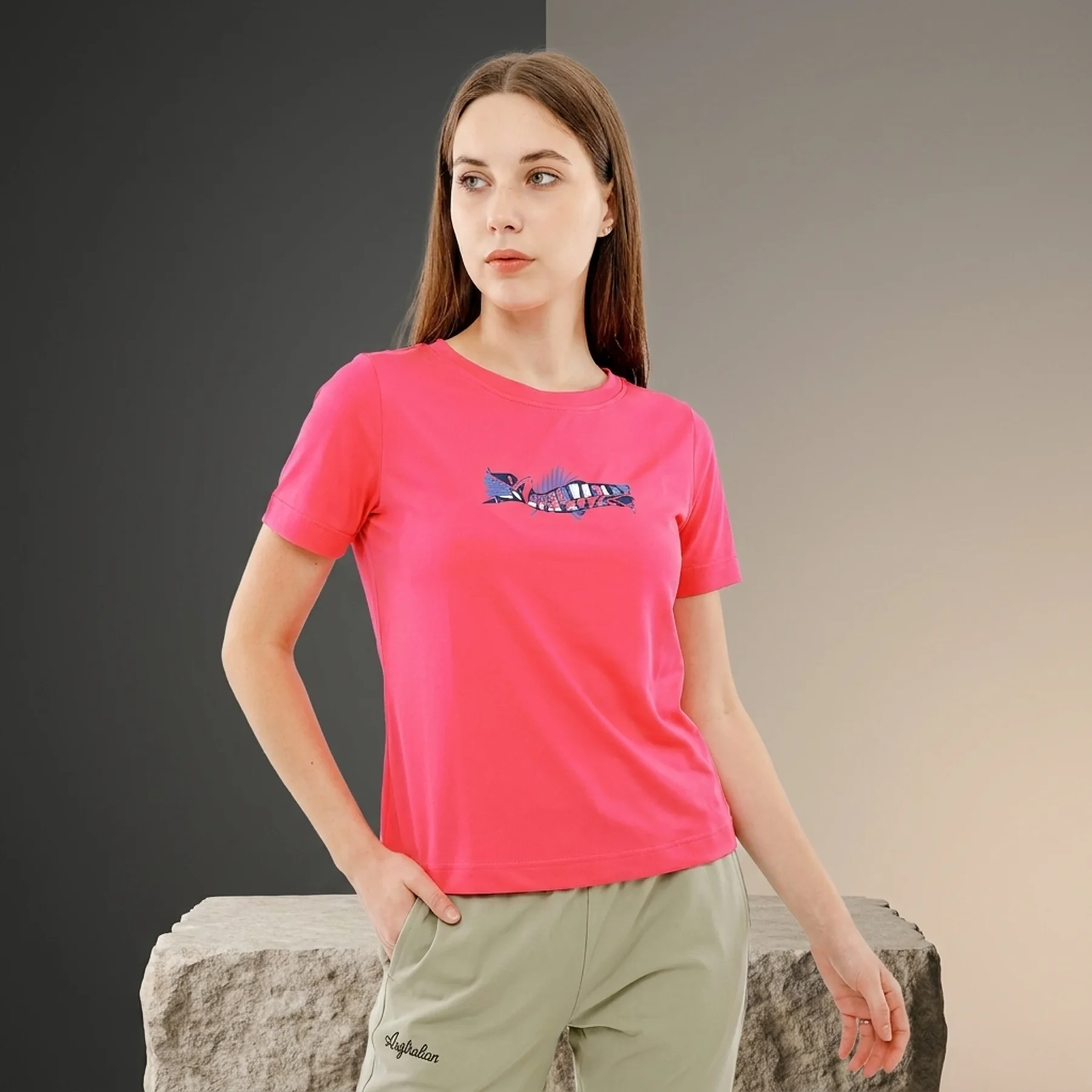Футболка жіноча Australian Logo Flowers Tee Jersey (LSDTS0027-227)
