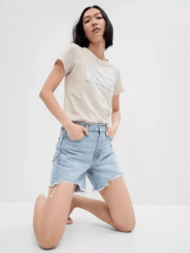 Футболка жіноча Gap Ss Clsc Tee Beige (268820-75)