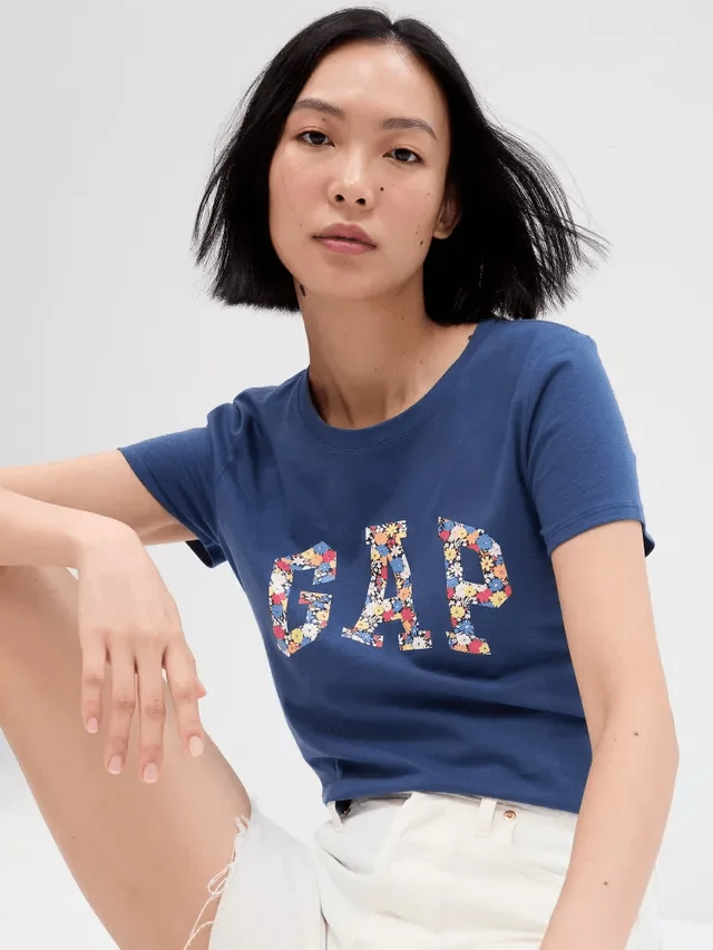 Футболка жіноча Gap Ss Clsc Tee Blue (268820-73)