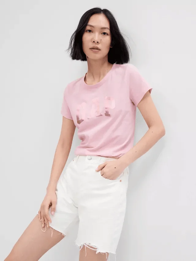 Футболка жіноча Gap Ss Clsc Tee Pink (268820-72)