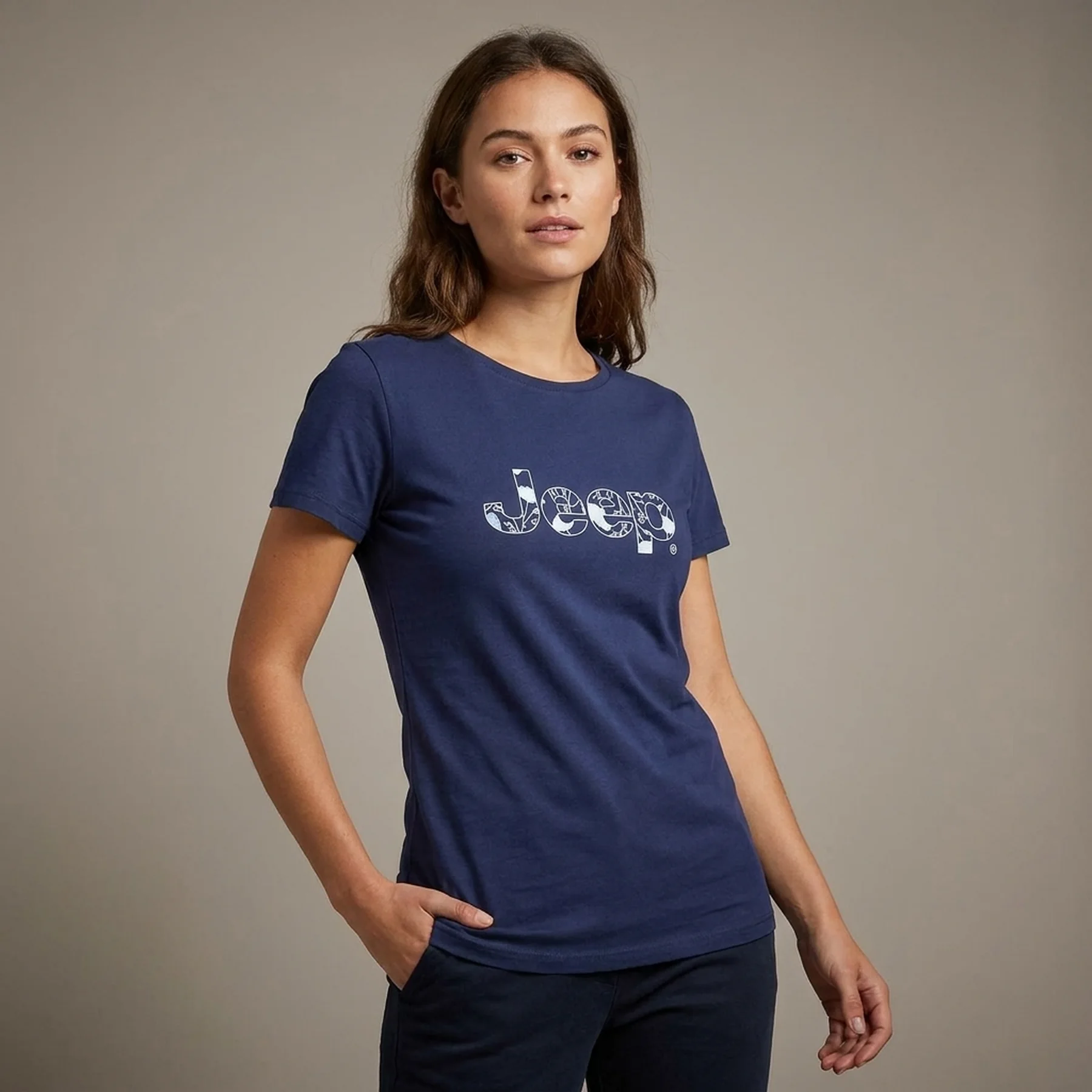 Футболка жіноча Jeep T-Shirt Botanical Print J22w (O102612-A184)