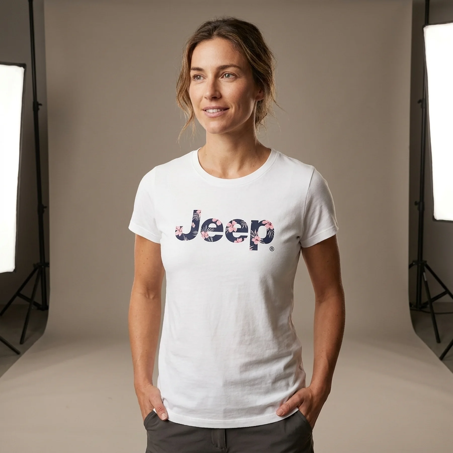 Футболка жіноча Jeep T-Shirt Botanical Print J22w (O102612-J863)