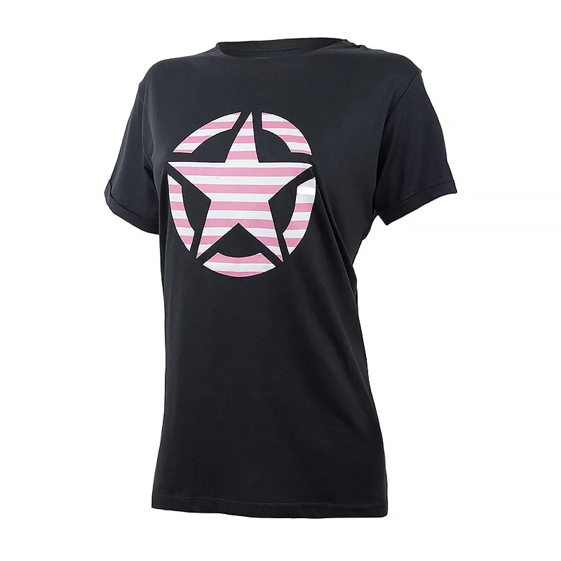 Футболка жіноча Jeep T-Shirt Oversize Star Striped Print Turn (O102613-B000)