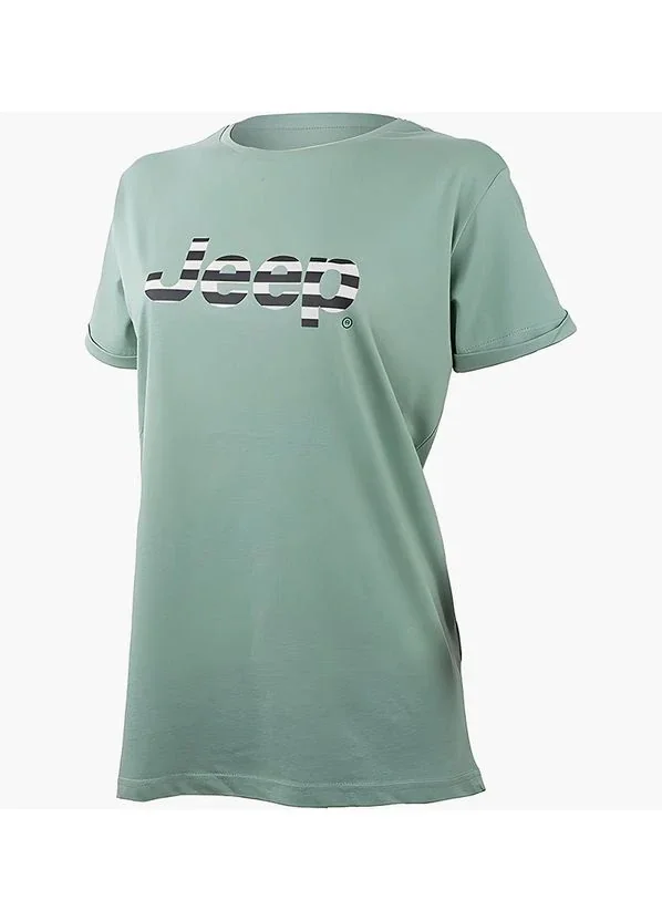 Футболка жіноча Jeep T-Shirt Oversize Striped Print Turn (O102611-E854)