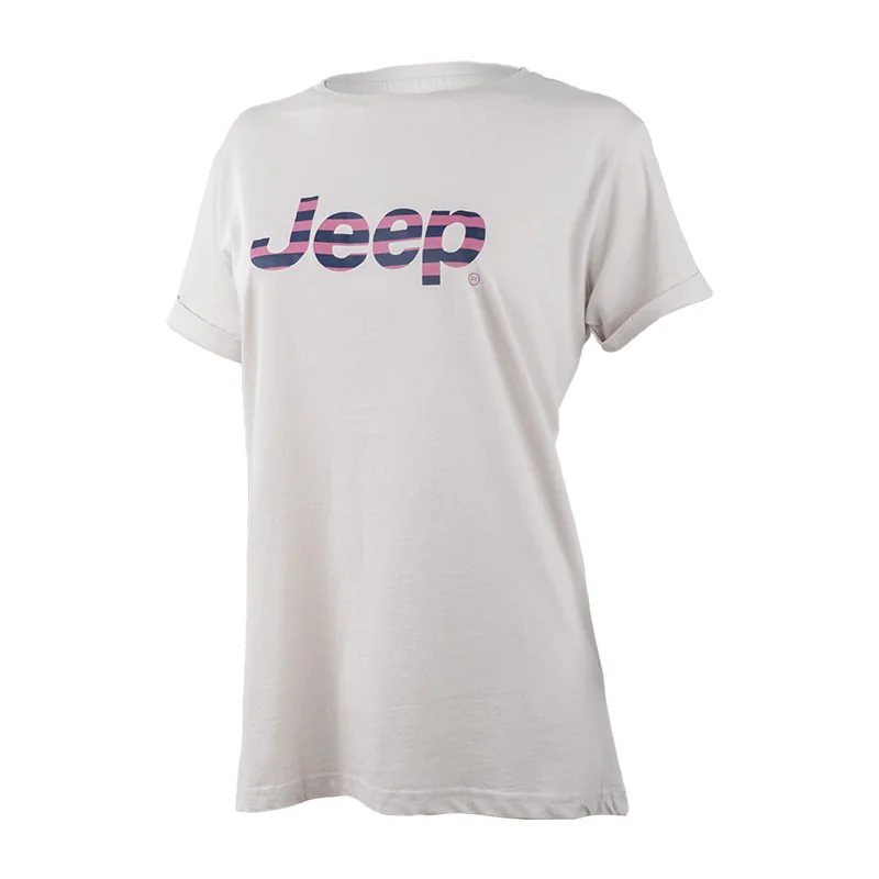 Футболка жіноча Jeep T-Shirt Oversize Striped Print Turn (O102611-J863)