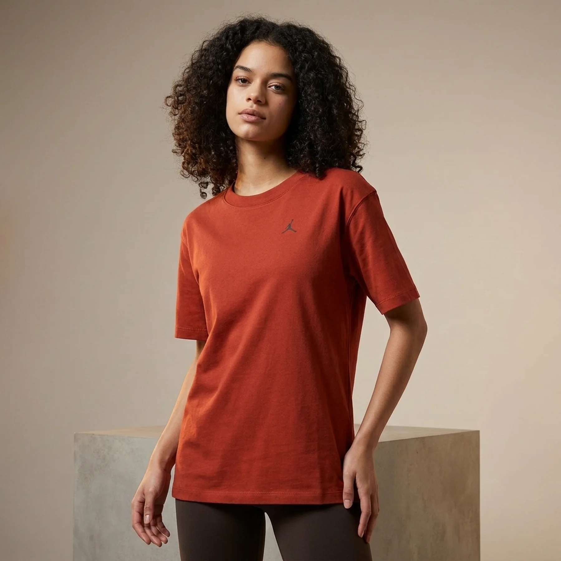 Футболка жіноча Jordan Air Mujer Orange (FN5421-615)