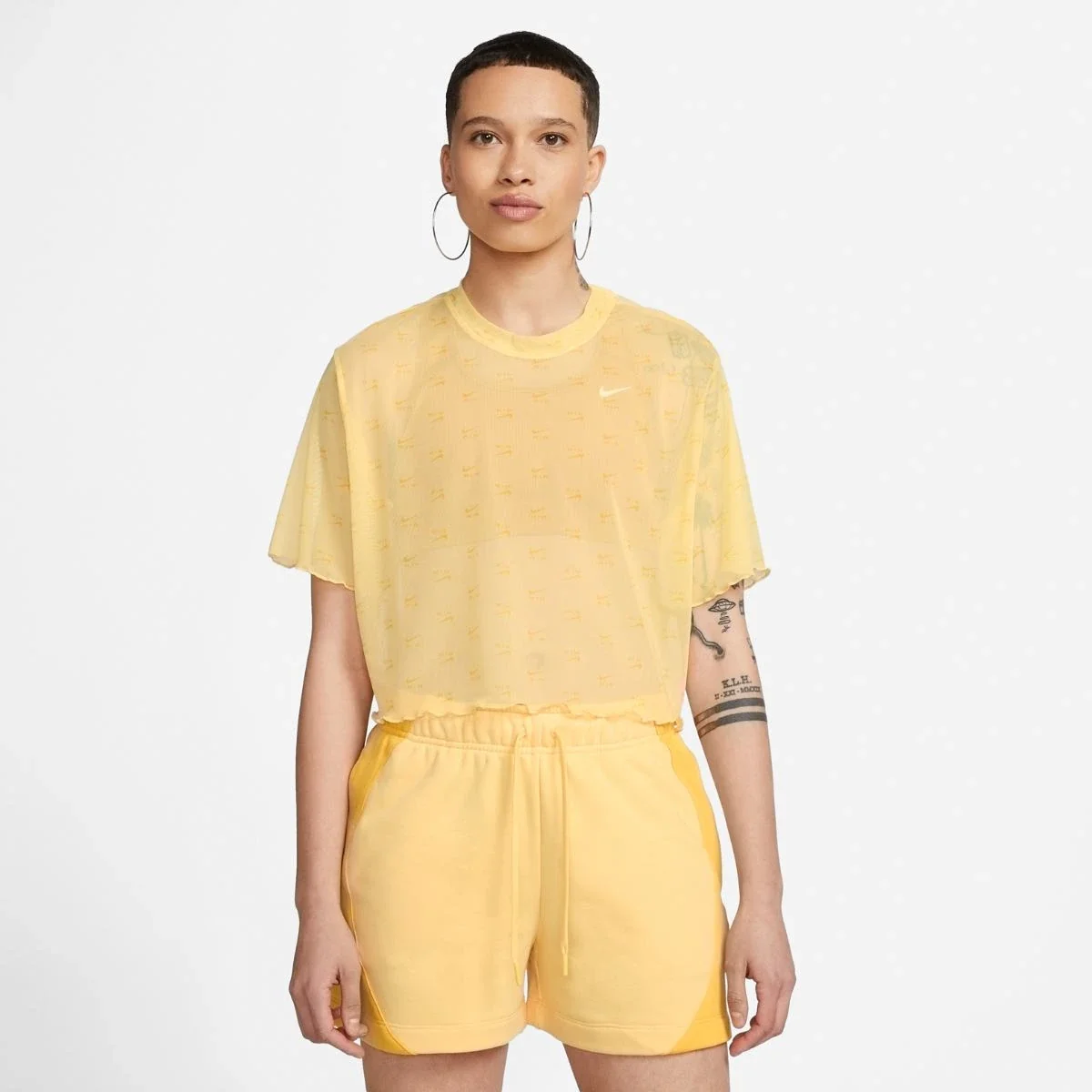Футболка жіноча Nike Air Women's Printed Mesh Short-Sleeve Crop Top. (DV8245-795)