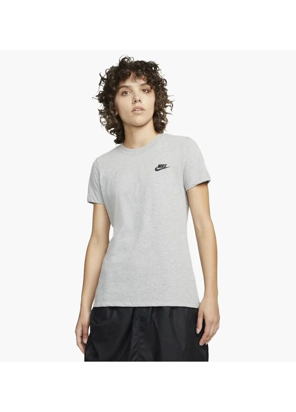 Футболка жіноча Nike Club T-Shirt Grey (DN2393-063)
