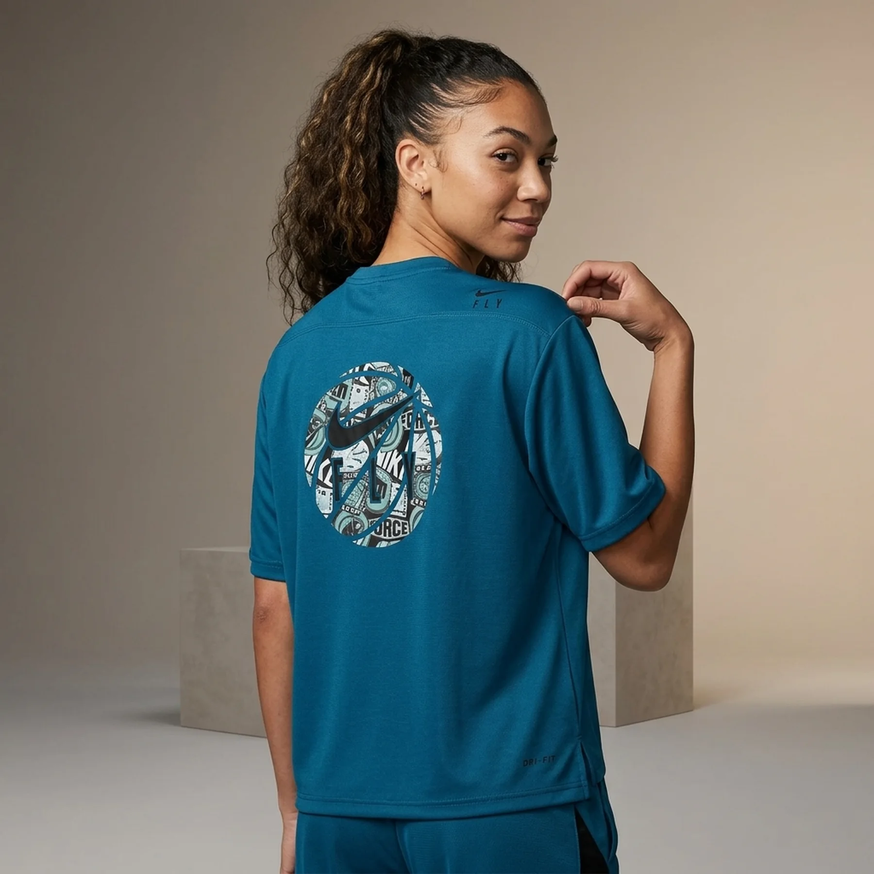 Футболка жіноча Nike Dri-Fit Warmup Blue (FB7992-457)