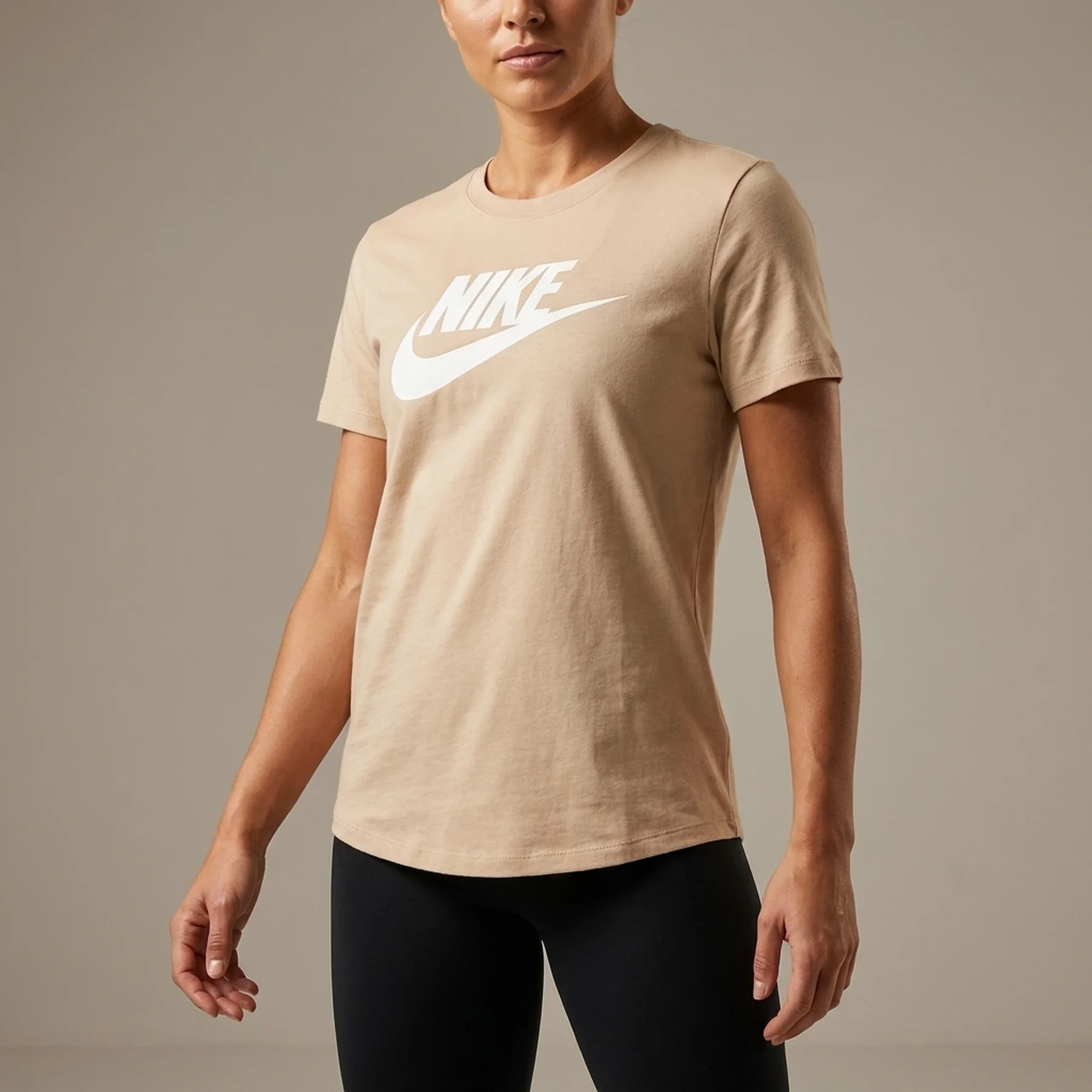 Футболка жіноча Nike Essential Icon Futura Tee Beige (DX7906-126)