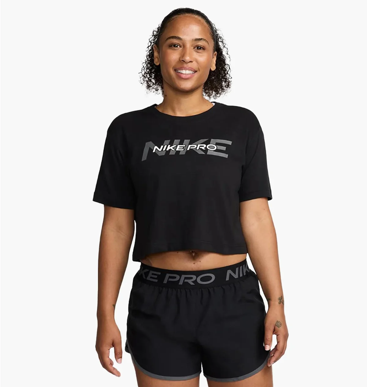 Футболка жіноча Nike Футболка W Nk Pro Ss Crp Tee Fa24 (HF0762-010)