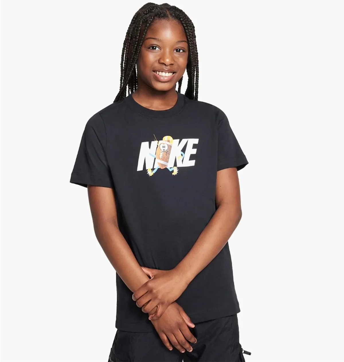 Футболка жіноча Nike K Nsw Tee Football (FD3971-010)