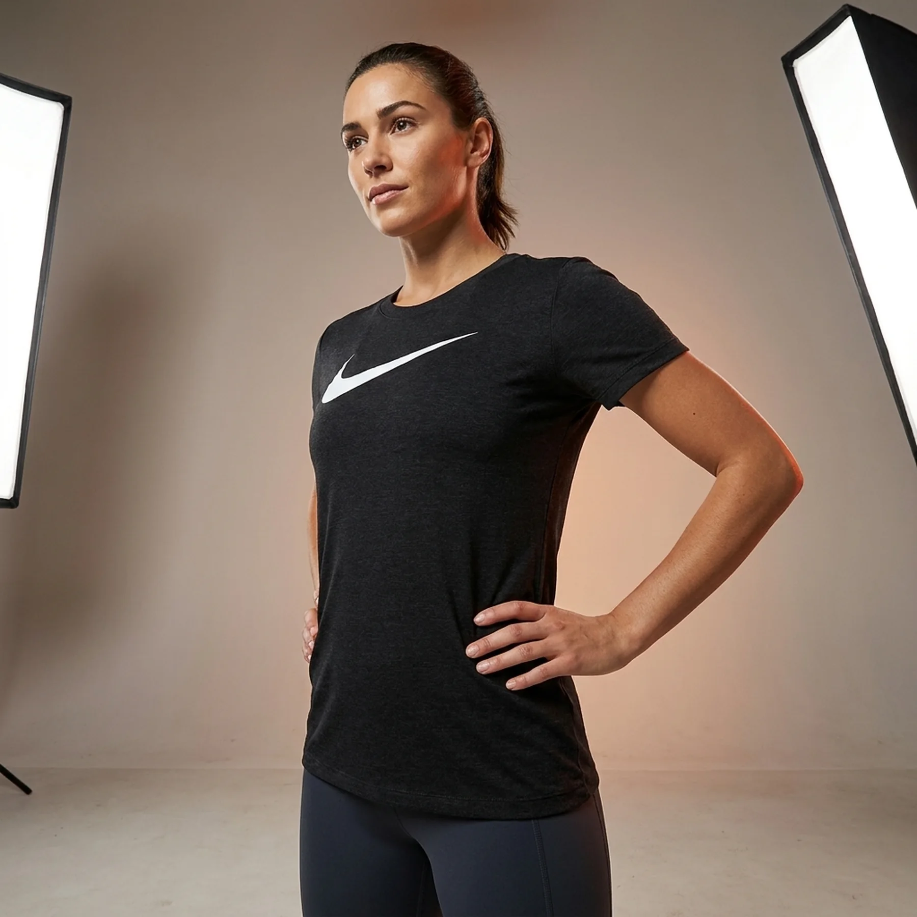 Футболка жіноча Nike W Nk Dry Tee Dfc Crew (AQ3212-010)