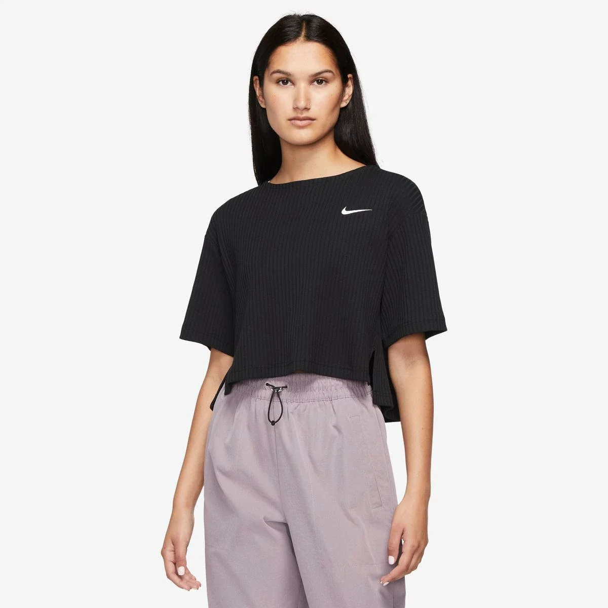 Футболка жіноча Nike Nsw Rib Jrsy Ss Top (DV7870-010)