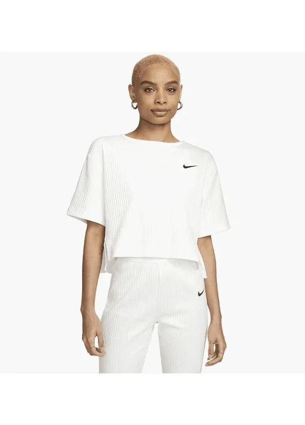 Футболка жіноча Nike Nsw Rib Jrsy Ss Top (DV7870-133)