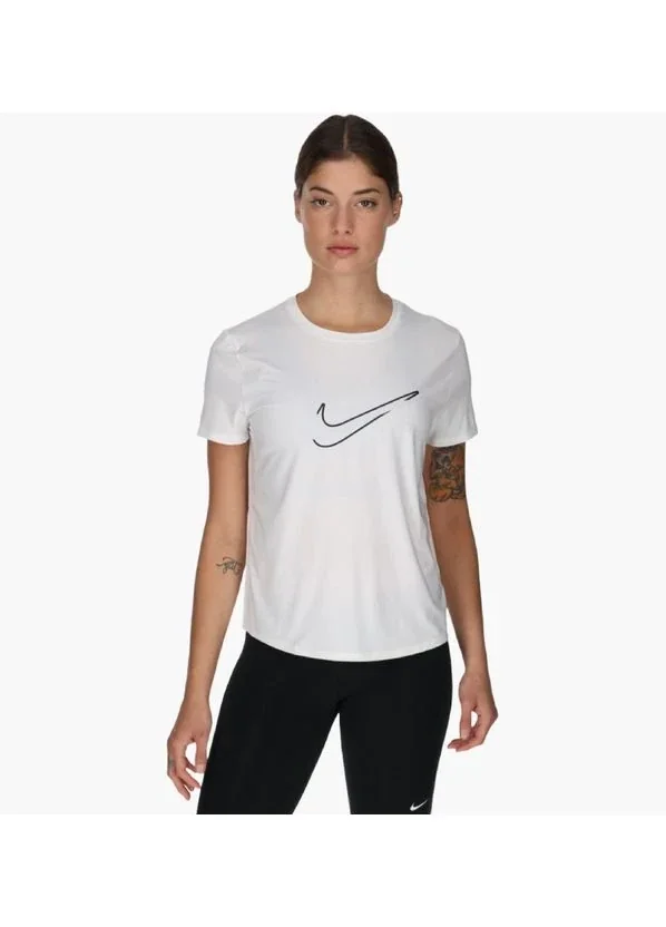 Футболка жіноча Nike One Swoosh Dri-Fit Short-Sleeve Running Top (HJ2204-100)