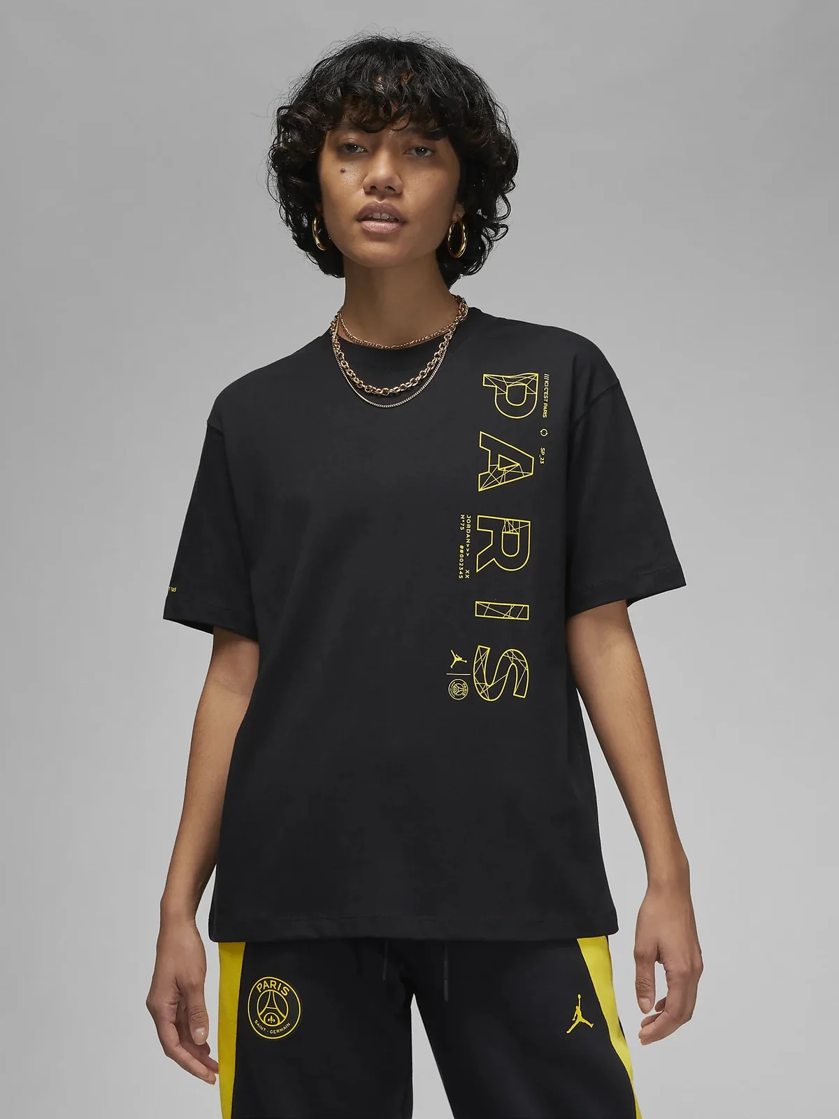 Футболка жіноча Nike Paris Saint-Germain Black Dv2841-010 (DV2841-010)