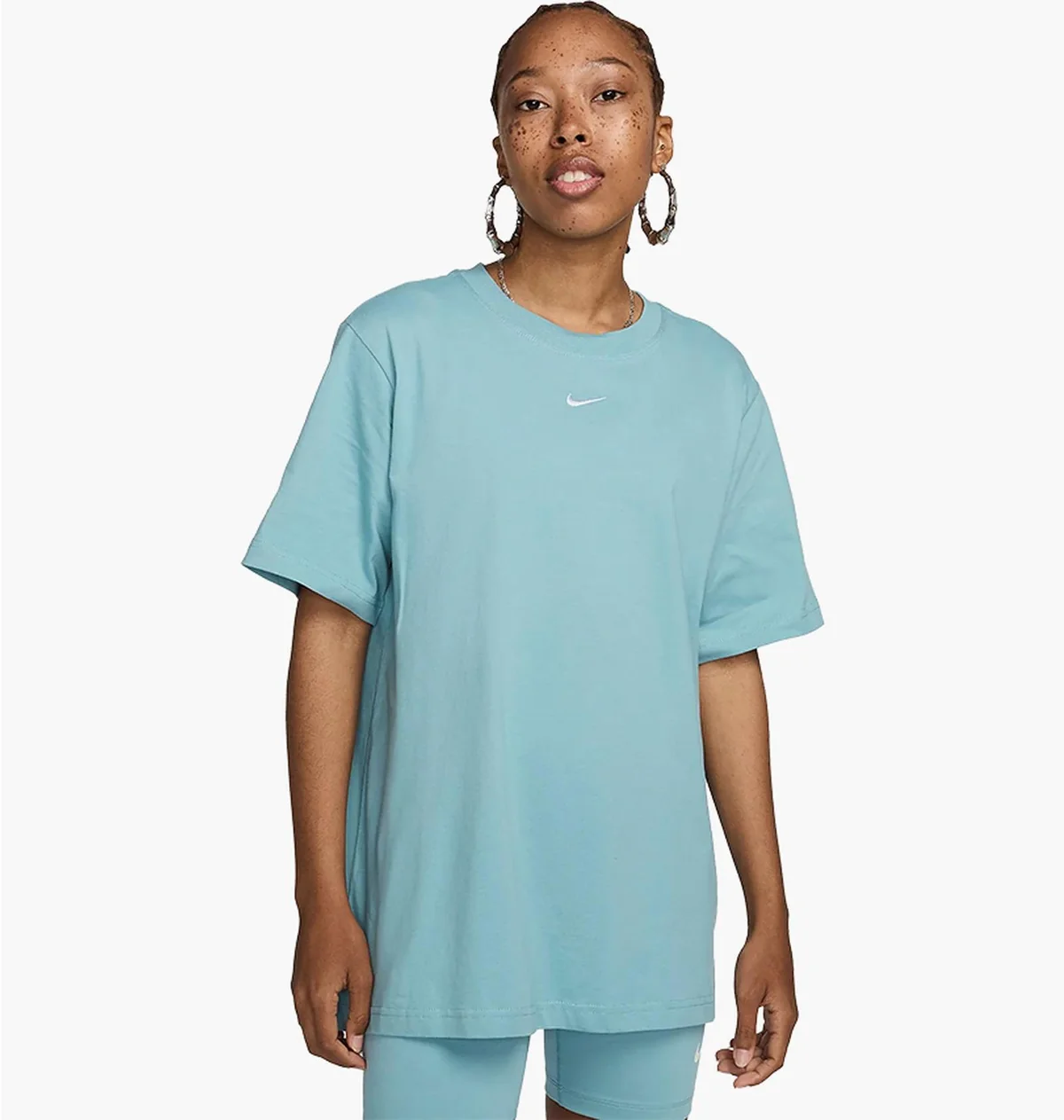 Футболка жіноча Nike T-Shirt Sportswear Essential Light Blue (FD4149-464)