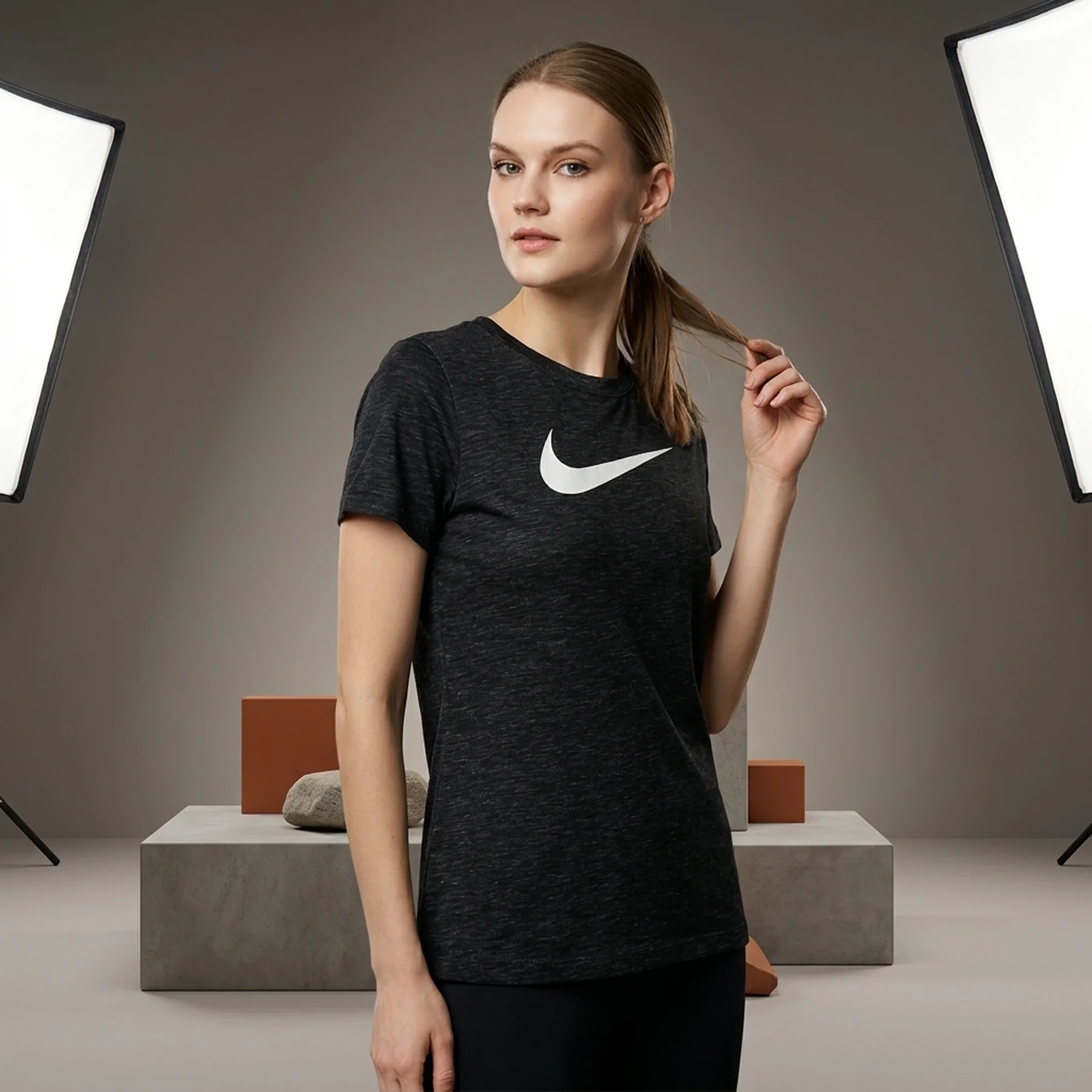 Футболка жіноча Nike W Nk Dry Tee Dfc Crew (AQ3212-010)
