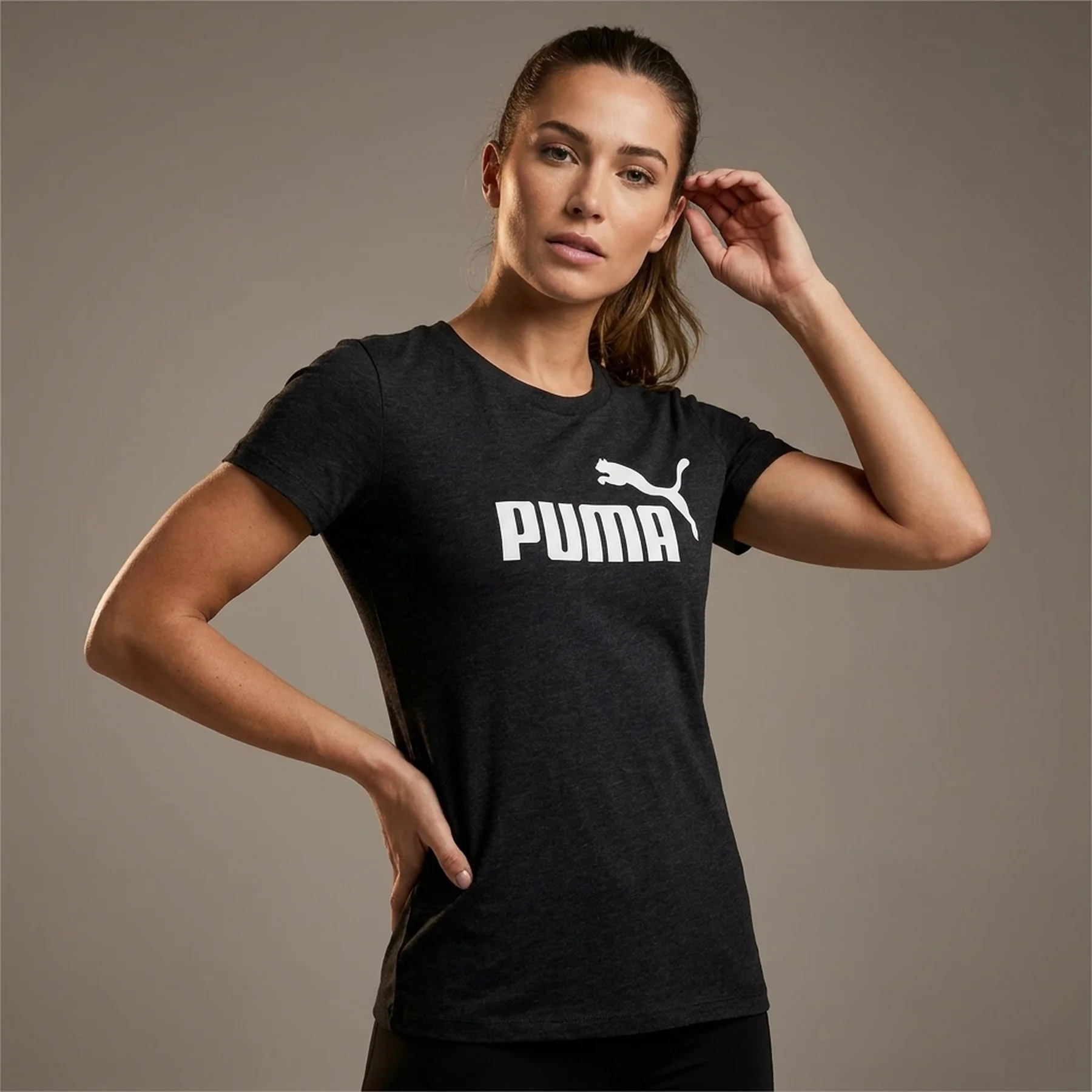 Футболка жіноча Puma Essentials Logo Tee Black (586295-07)