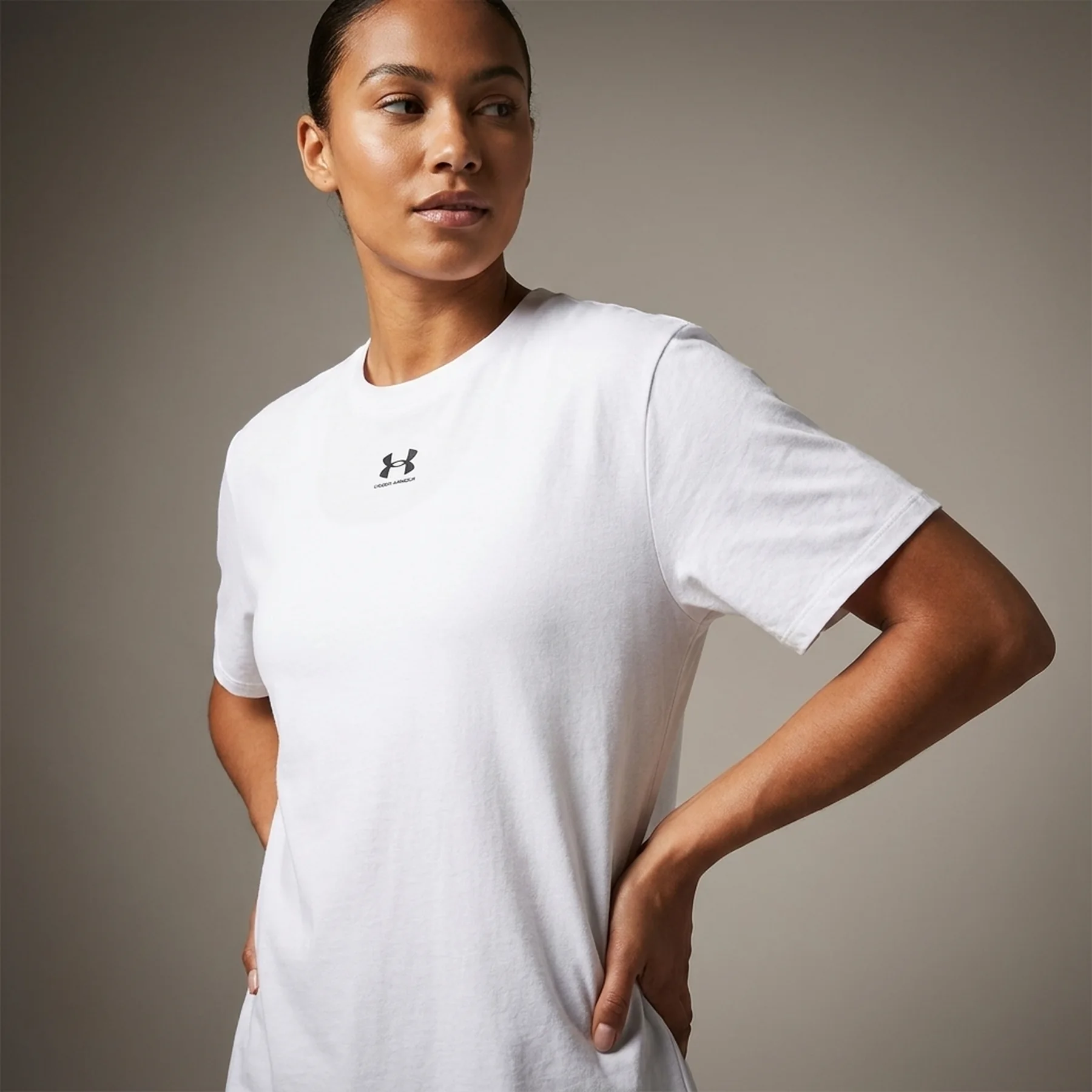 Футболка жіноча Under Armour Campus Oversize Ss (1387193-100)