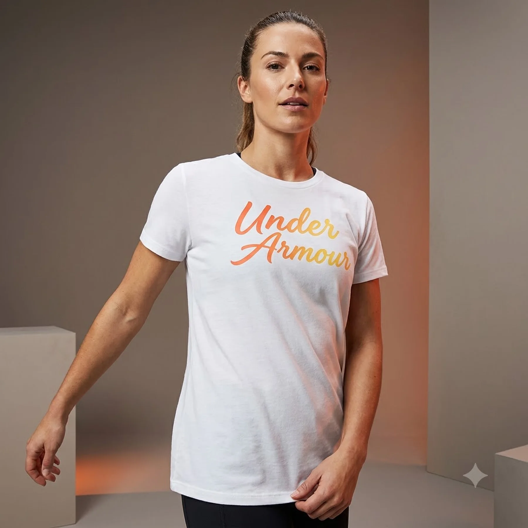 Футболка жіноча Under Armour Live Chroma Graphic Tee White (1366006-100)