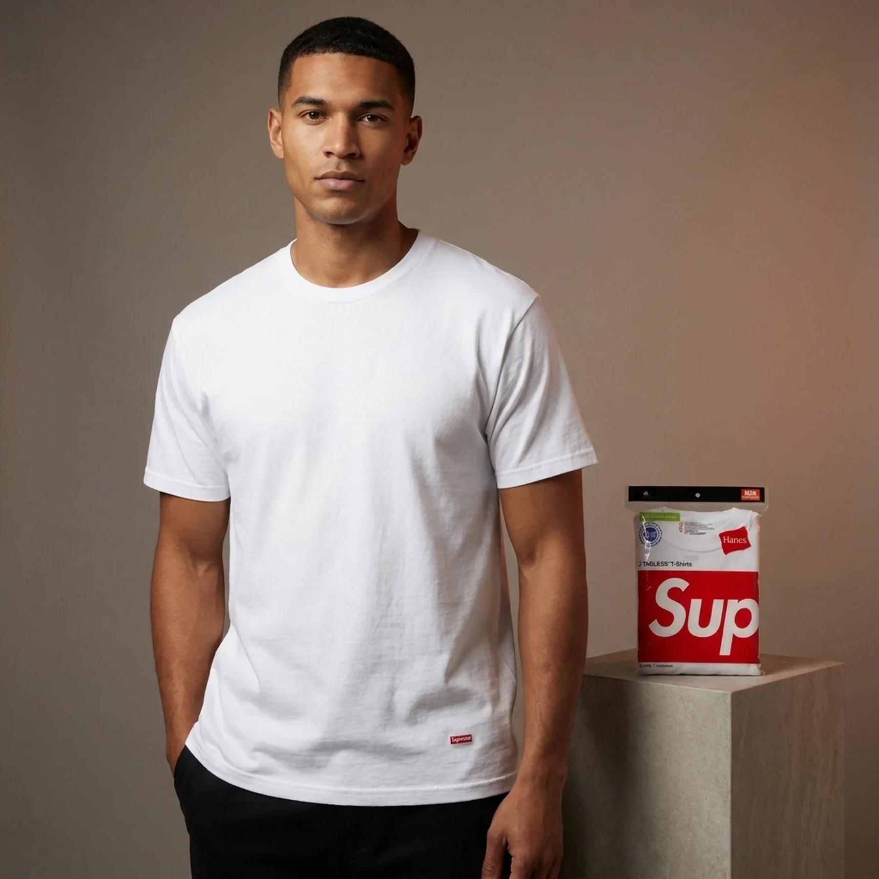 Футболка Supreme/Hanes Tee