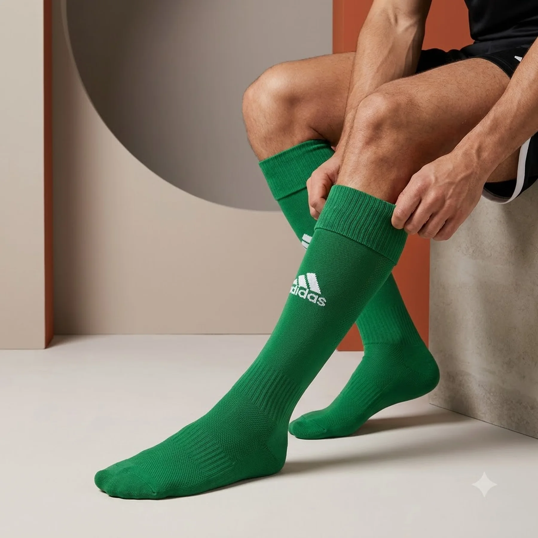 Футбольні гетри Adidas Santos (зелений)