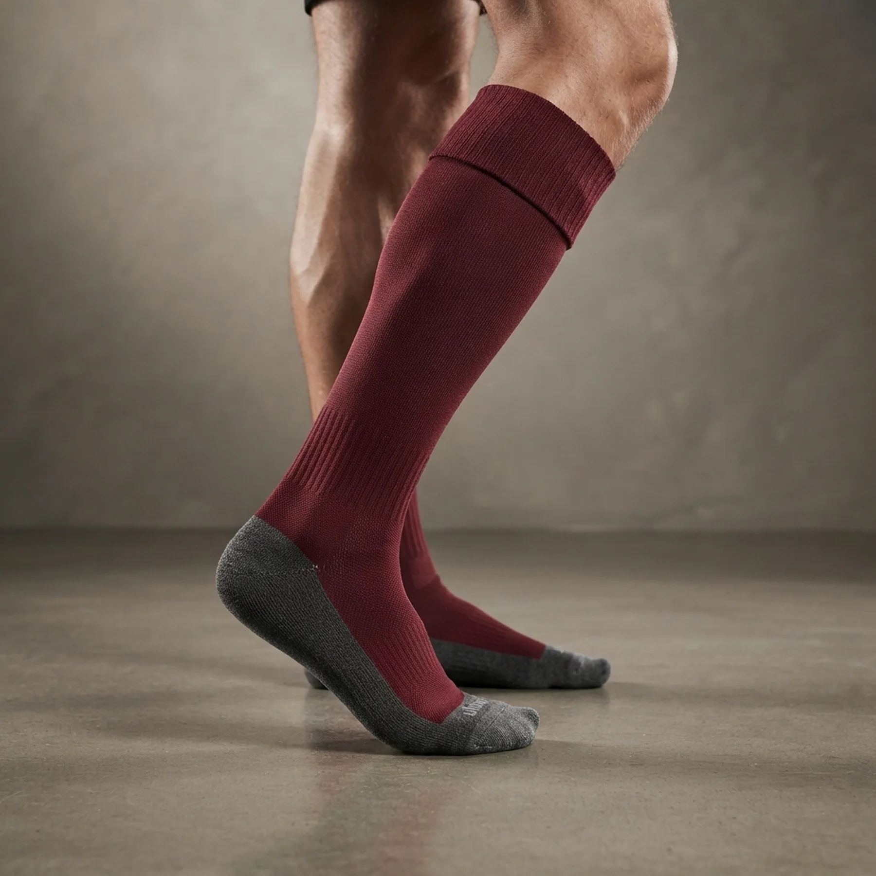 Футбольні гетри Uhlsport 105754, розмір 41-44 (бордові)