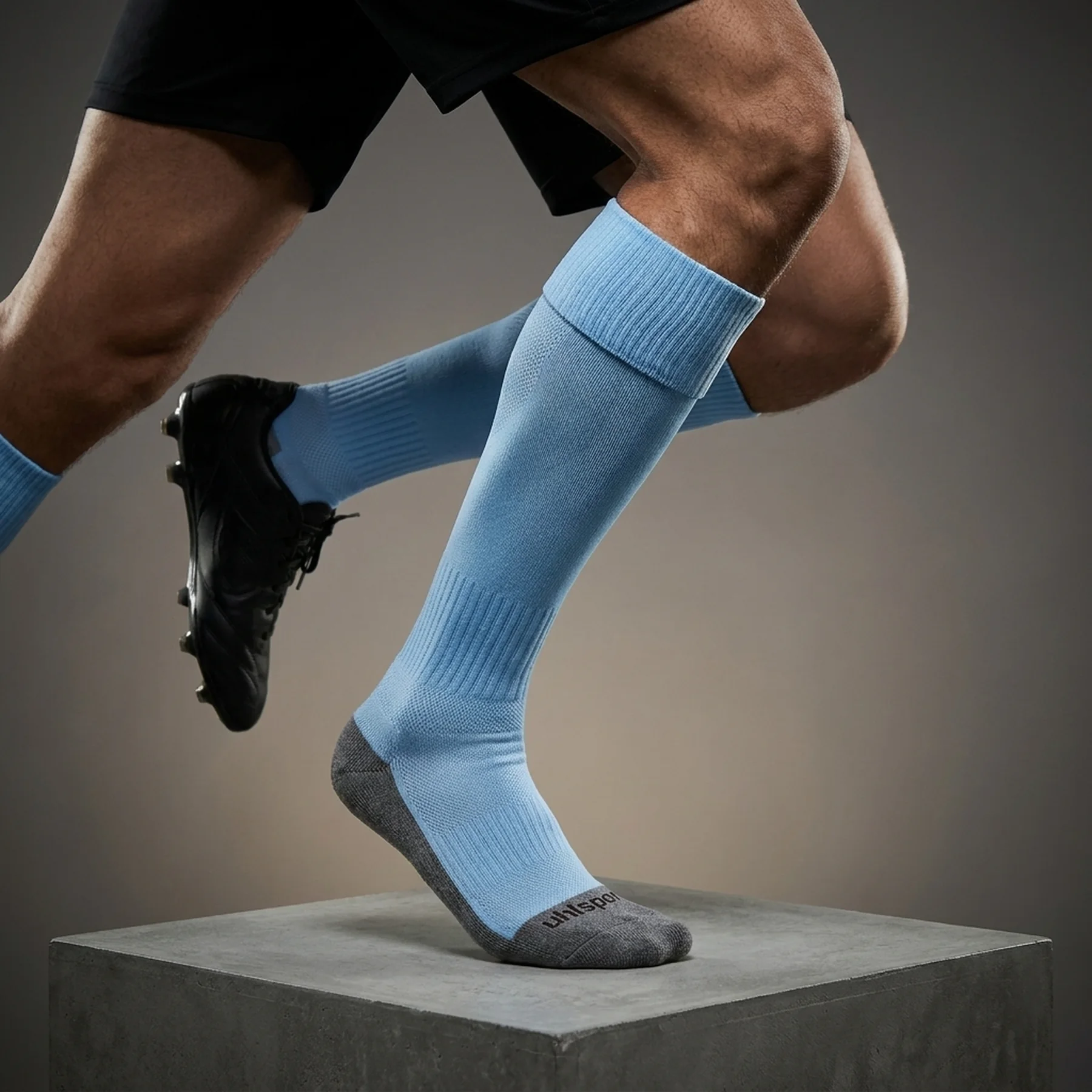 Футбольні гетри Uhlsport 121608, розмір 37-40 (блакитні)