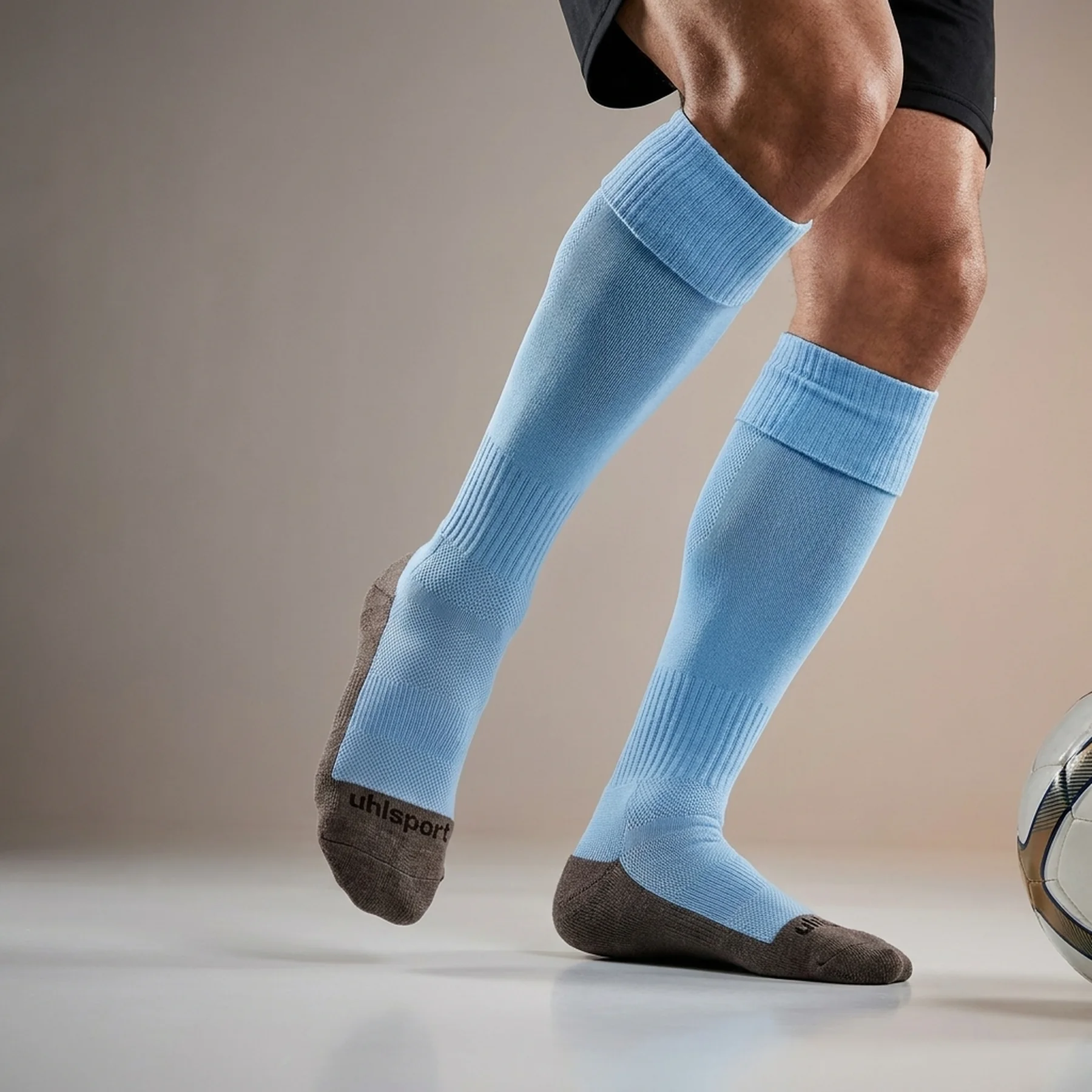 Футбольні гетри Uhlsport 121608, розмір 41-44 (блакитні)