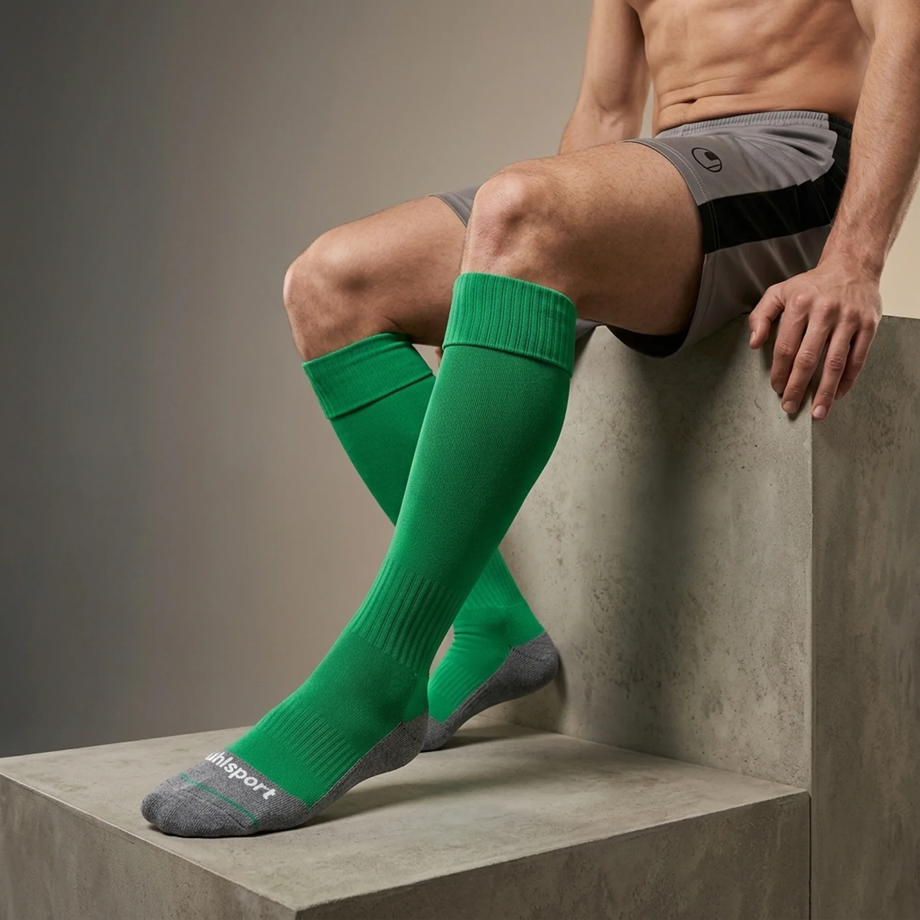 Футбольні гетри Uhlsport 124525, розмір 37-40 (зелені)