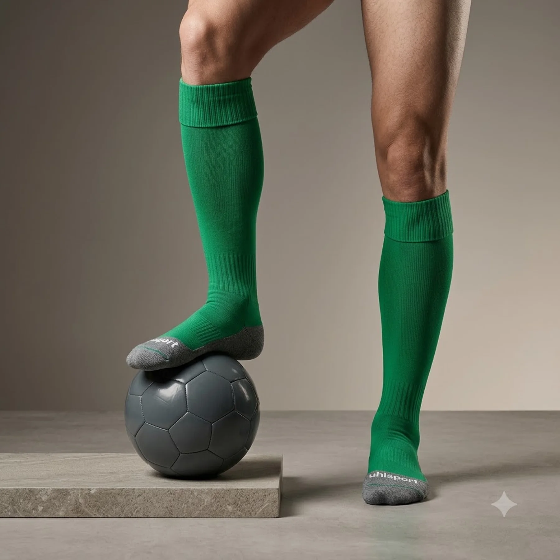 Футбольні гетри Uhlsport 124525, розмір 41-44 (зелені)