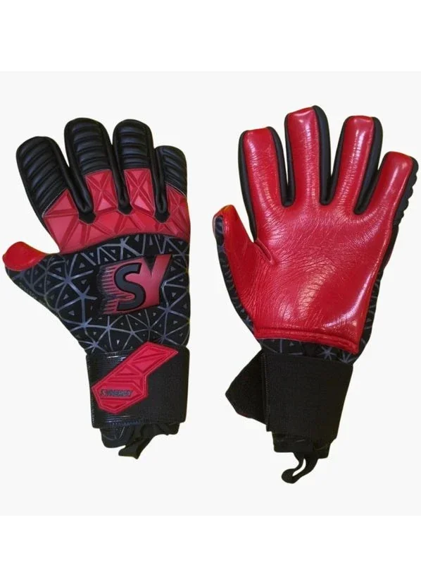 Футбольні рукавиці унісекс Synergy Influence Red 24 Red/Black (SY2515)