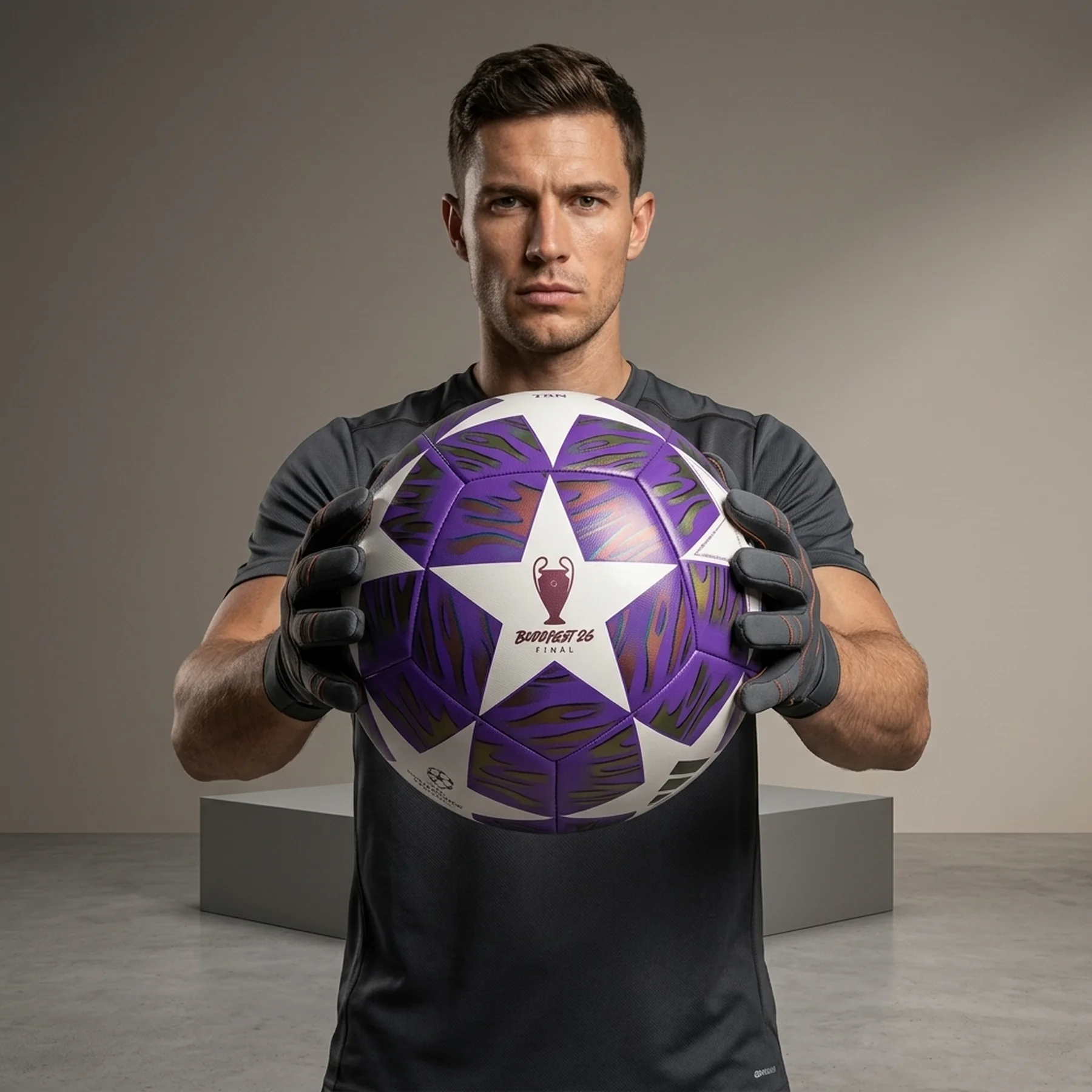 Футбольний м'яч Adidas UCL Training 25/26 Budapest JX9089, розмір №4