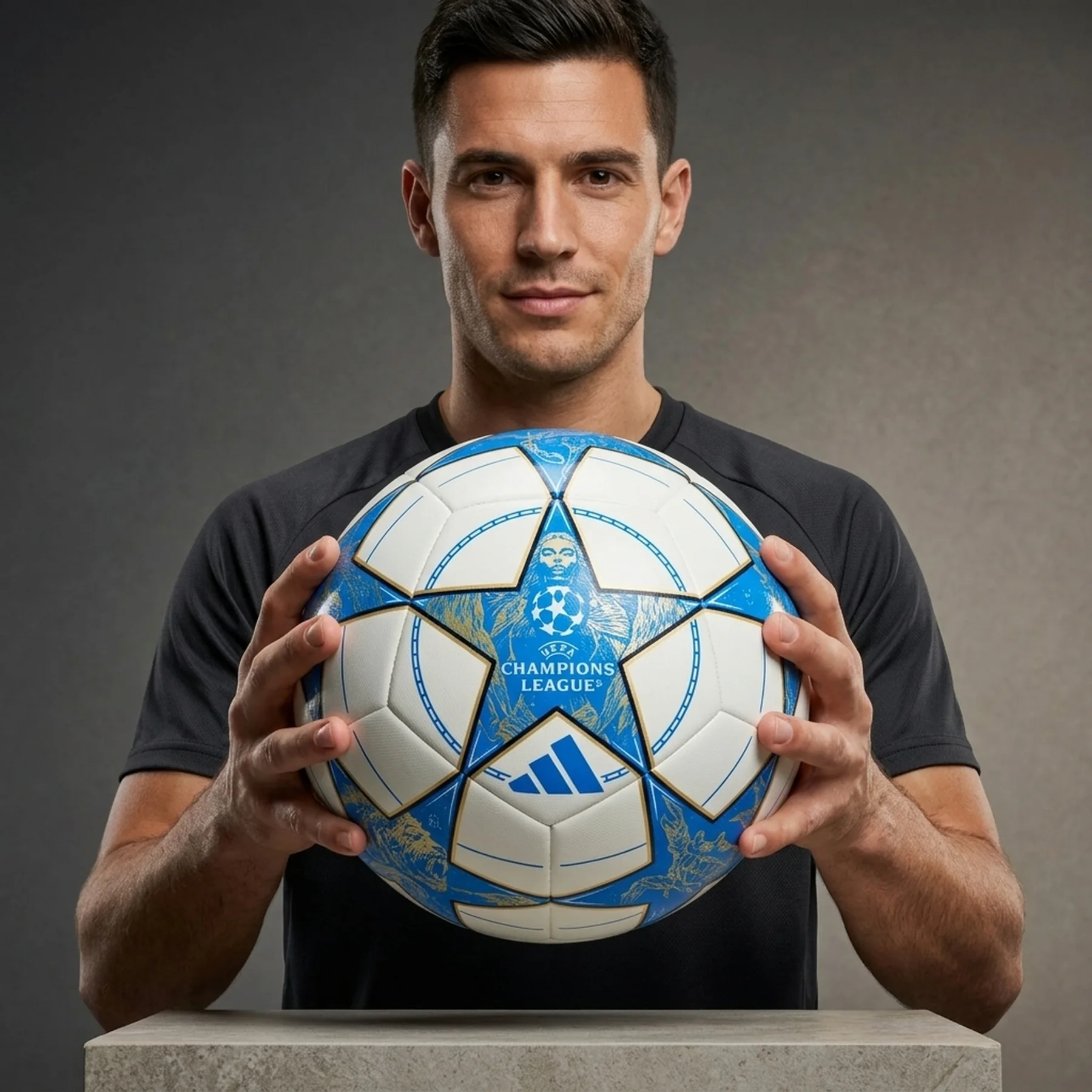 М'яч футбольний UCL TRN JP1534 Adidas 5 Білий