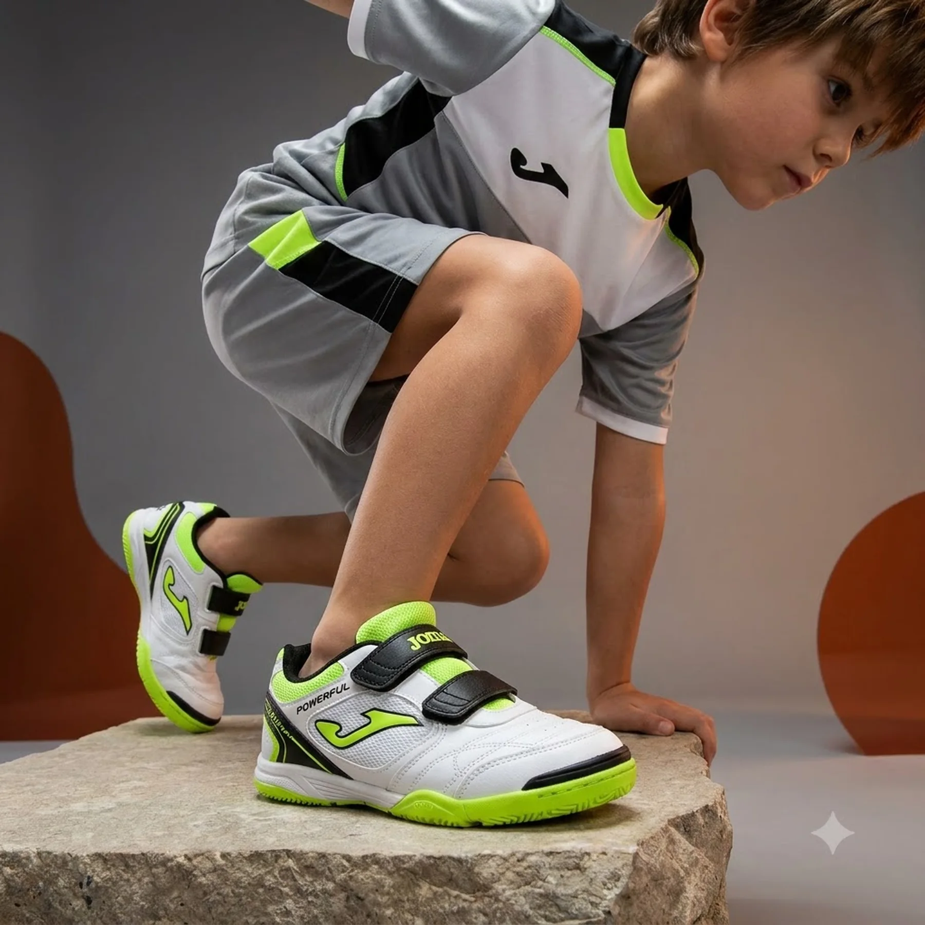 Футзалки дитячі Joma Powerfull White (POJW2502INV)