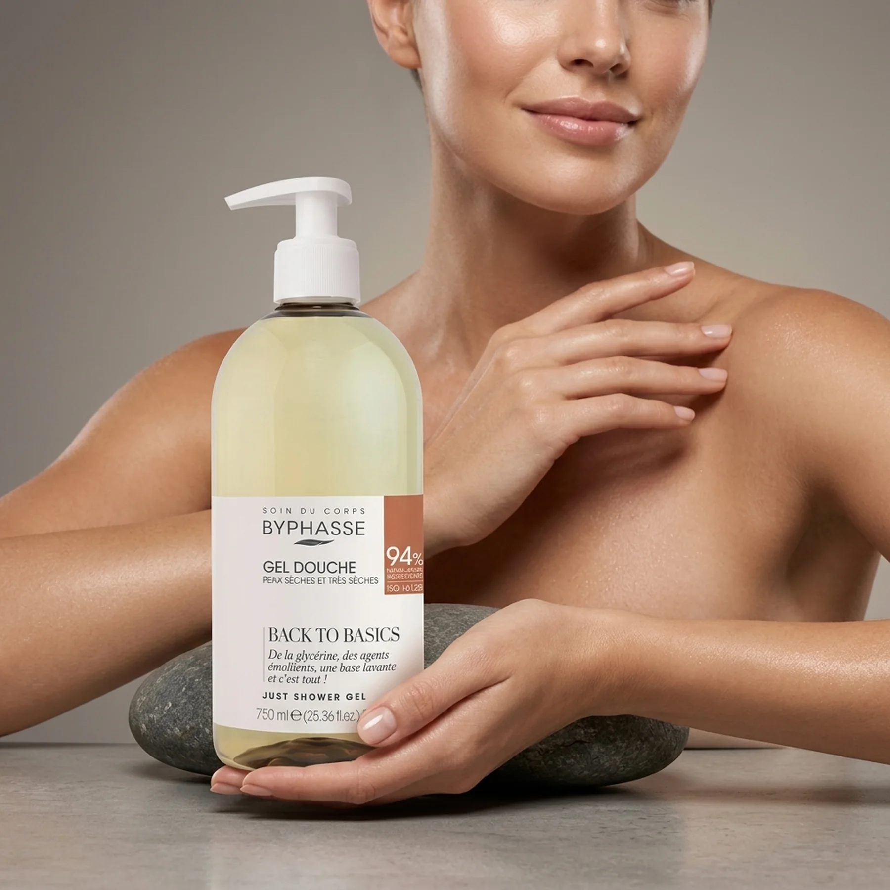 Гель для душа Byphasse Just Shower Gel Back To Basics Dry And Very Dry Skin 750 мл Dry and Very dry skin