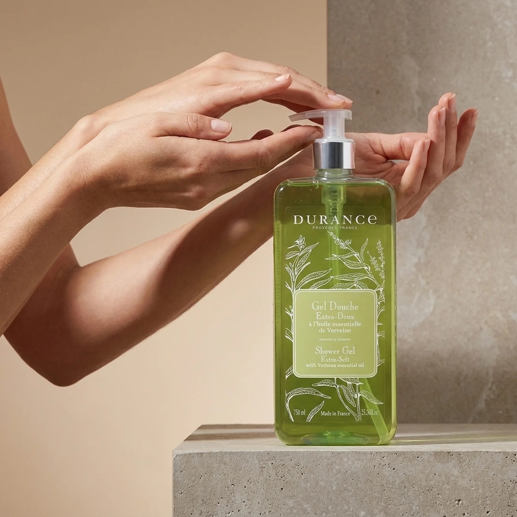 Гель для душа экстра мягкий Durance Gel Douche Extra-Doux 750 мл Олія вербени