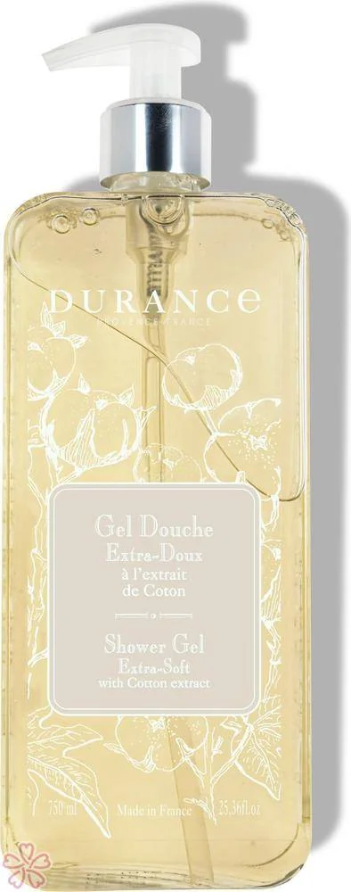 Гель для душа экстра мягкий Durance Gel Douche Extra-Doux 750 мл Екстракт бавовни