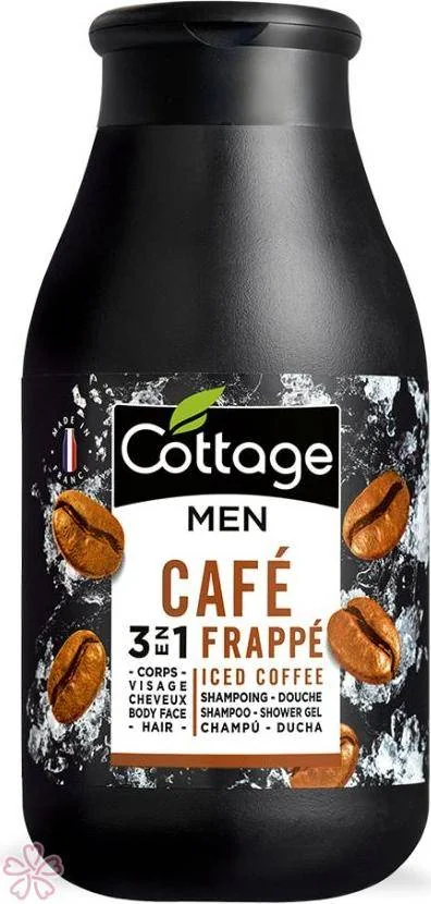 Гель для тела и волос 3 в 1 для мужчин Cottage 3 en 1 Shampoing Douche 250 мл Кава з льодом