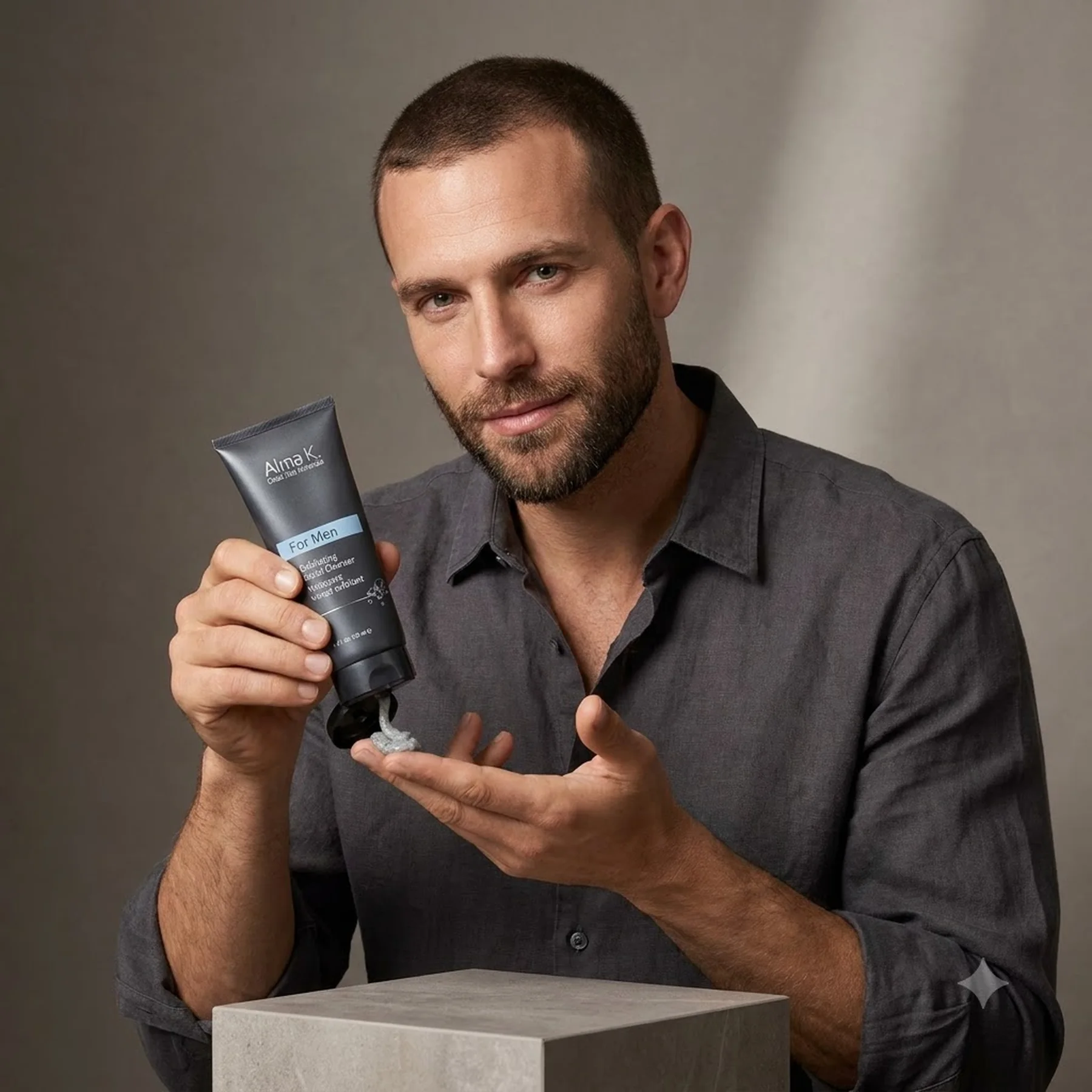 Гель эксфолиант для очищения кожи Alma K For Men Exfoliating Facial Cleanser 100 мл