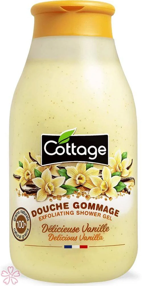 Гель-гоммаж для душа Cottage Exfoliating Shower Gel 270 мл Смачна ваніль