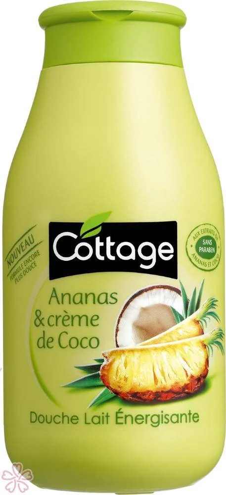 Гель-молочко для душа Cottage Douce Lait 250 мл Ананас та кокосове молочко