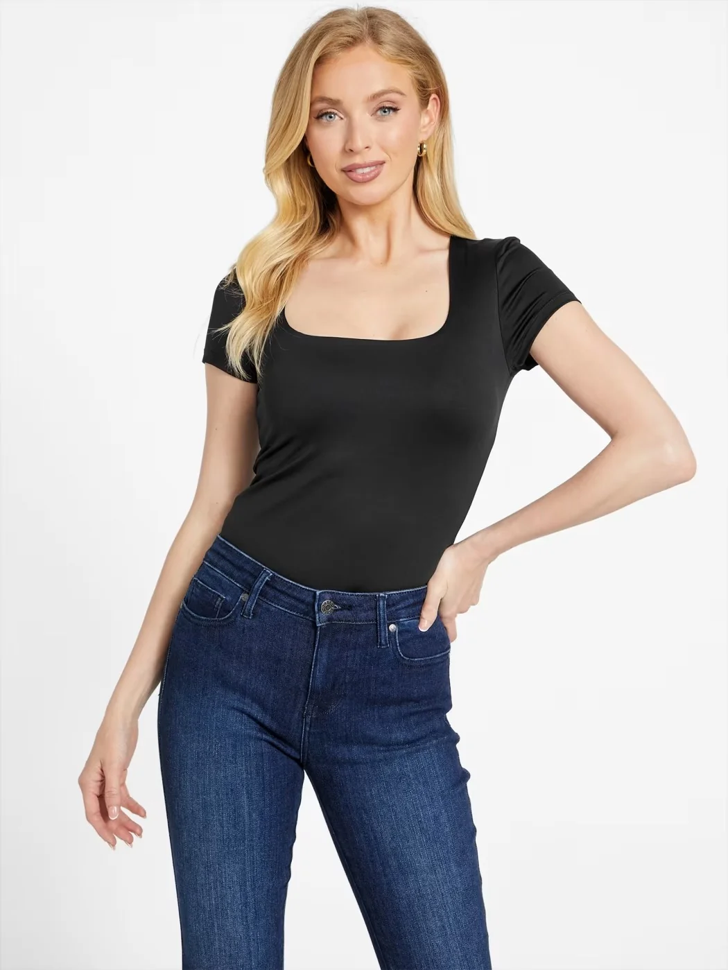 Гладка футболка GUESS 1159830480 (Чорний M/L)